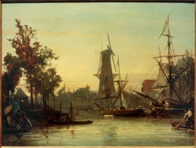 Der Binnenhafen von Rotterdam von Johan Barthold Jongkind